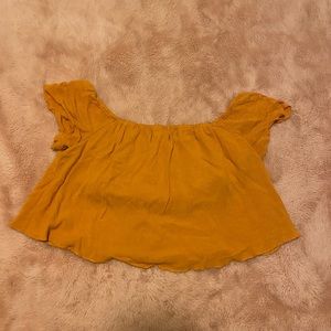 Mustard Yellow Crop Top